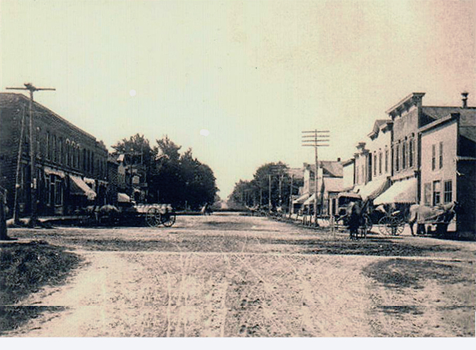Main and Railroad Streets in Kingston